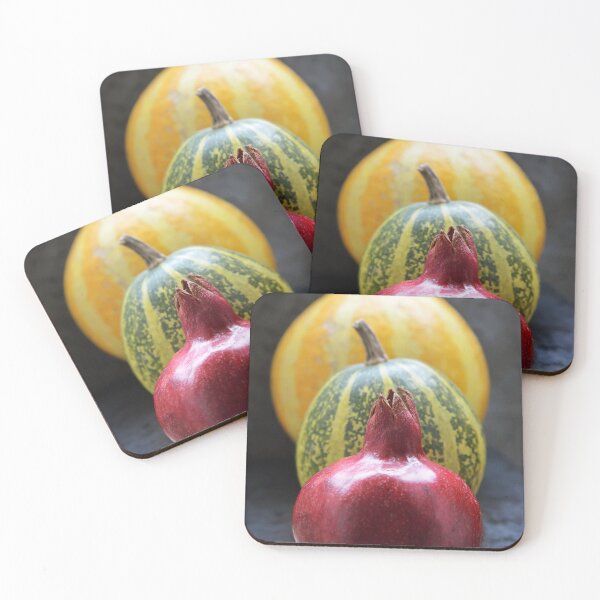 Item preview, pomegranate and pumpkins on black 2 designed and sold by Mike Kiev art.