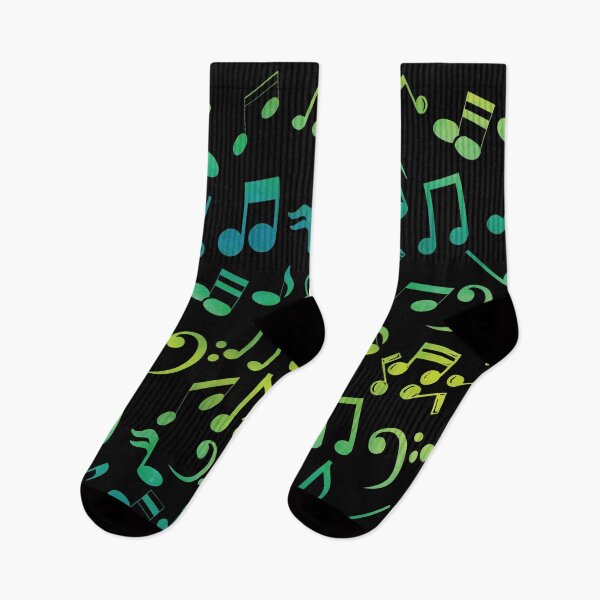 Item preview, Yellow And Green Music Notes  designed and sold by Primroaddesigns.