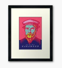 Claude Garamond (Schriftgestalter von Garamond) Gerahmtes Wandbild