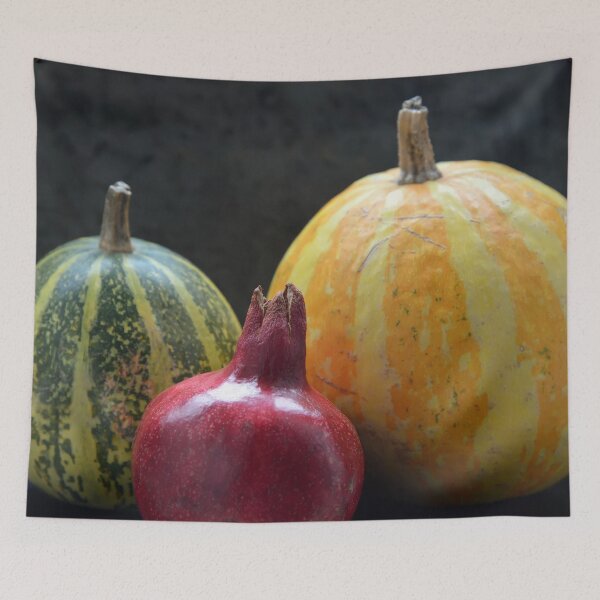 Item preview, pomegranate and pumpkins on black 4 designed and sold by Mike Kiev art.