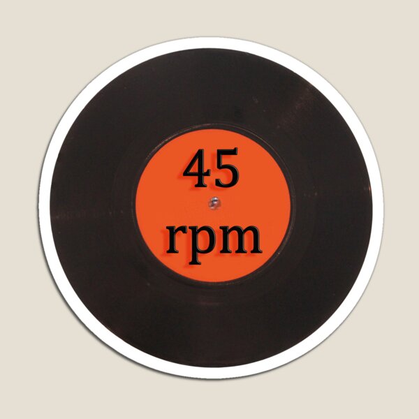 Vinyl record vintage 45 rpm 7 inch single Magnet