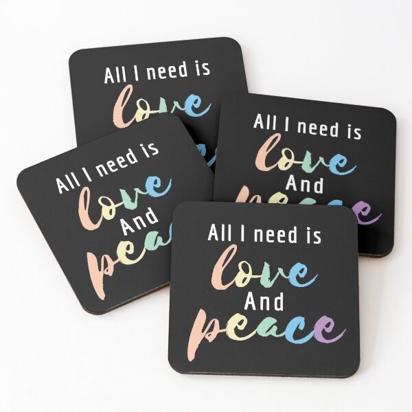Item preview, All I need is love and peace designed and sold by Nyanko-Sempai.