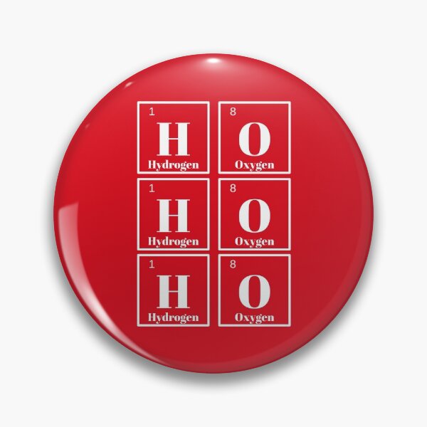Aperçu de l'œuvre Éléments du tableau périodique Ho Ho Ho créée et vendue par Tee-S-Lab.