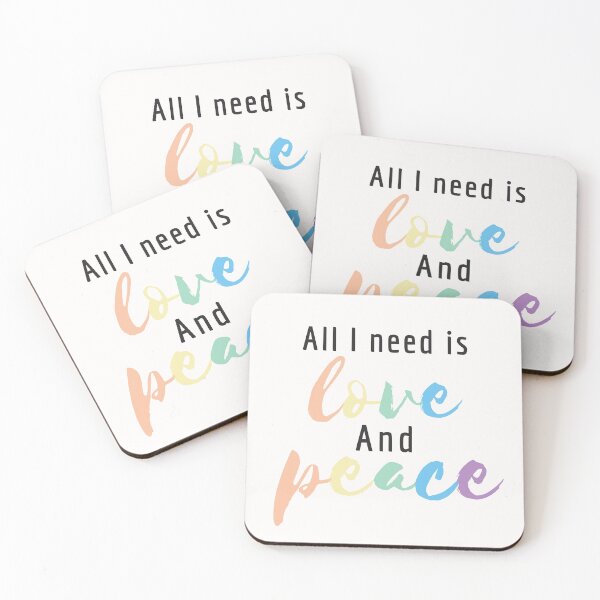 Item preview, All I need is love and peace designed and sold by Nyanko-Sempai.