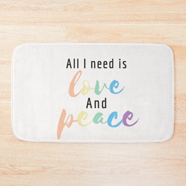 Item preview, All I need is love and peace designed and sold by Nyanko-Sempai.