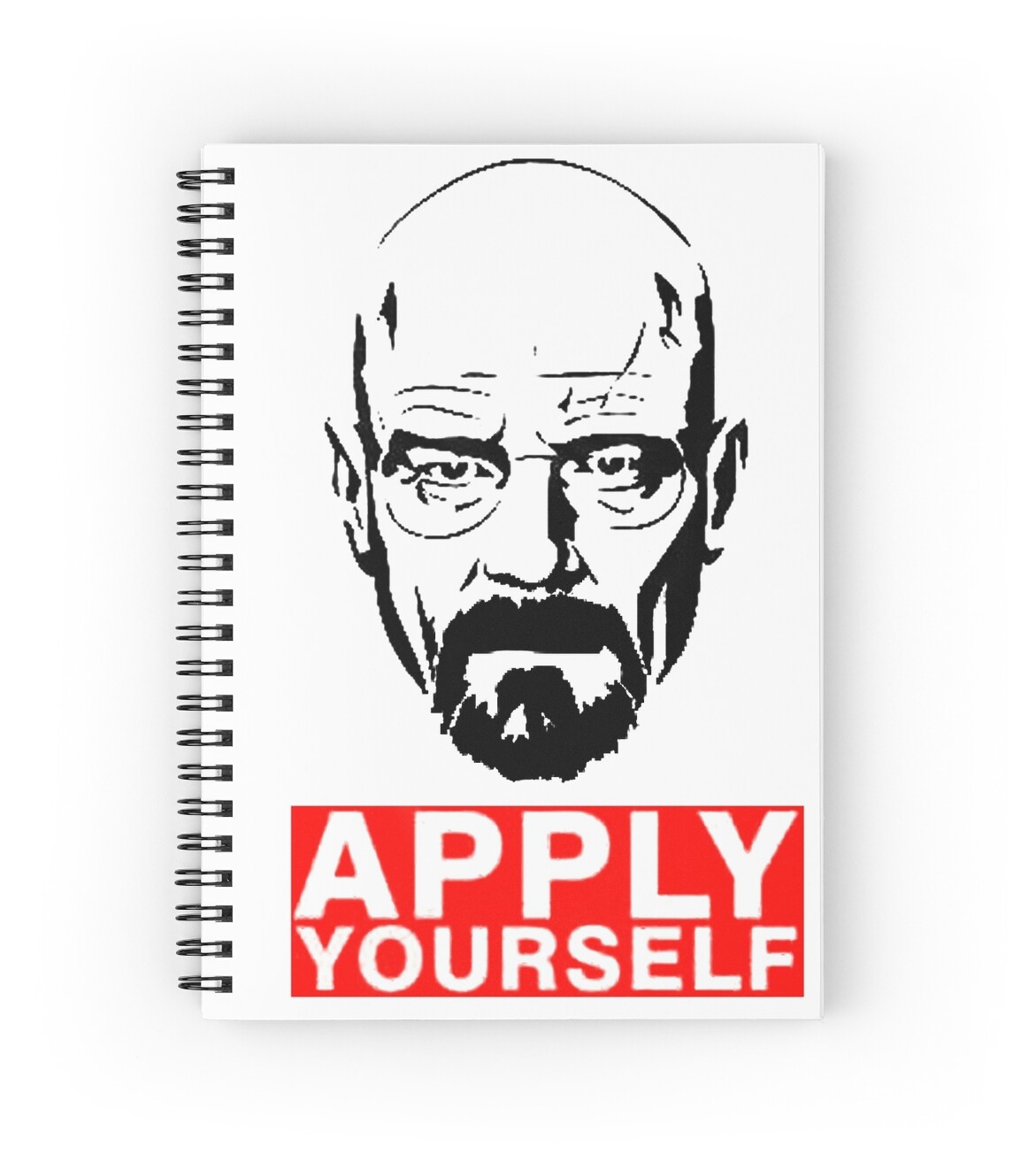 "Apply Yourself " Spiral Notebooks by detonatorart | Redbubble