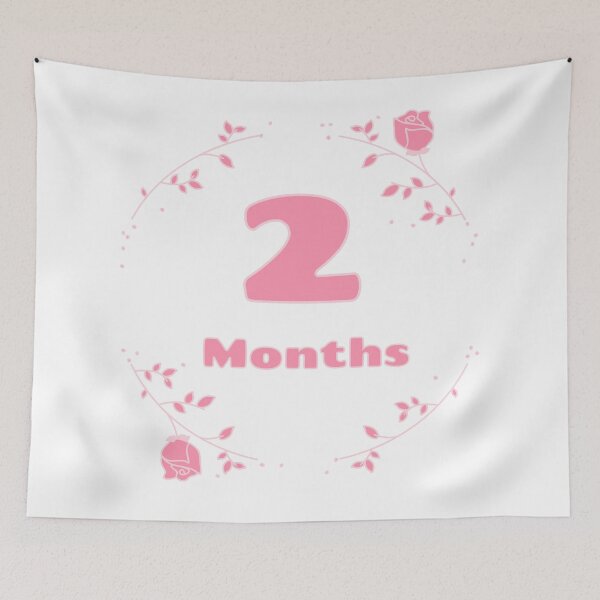 Item preview, Floral baby monthly milestone 2 months designed and sold by sully-boutique.