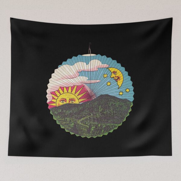 Item preview, Setting Sun and Vintage Lantern Design Illustration designed and sold by conceptDVS.