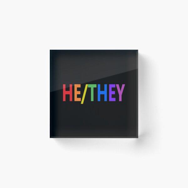Item preview, He/They Pronouns designed and sold by Spectrum Perspectives.