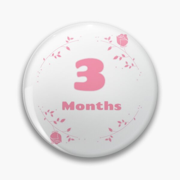 Item preview, Floral baby monthly milestone 3 months designed and sold by sully-boutique.