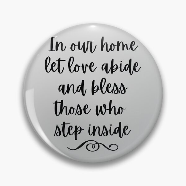 Item preview, In our home let love abide and bless those who step inside - Portrait by Boo-da-chay designed and sold by Boo-da-chay.