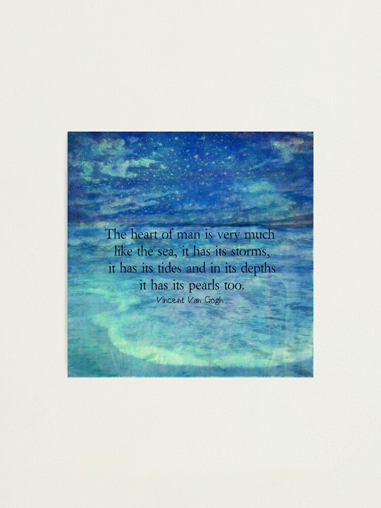 Impression Photo Citation De Mer Inspiree De L Ocean Par Goldenslipper Redbubble