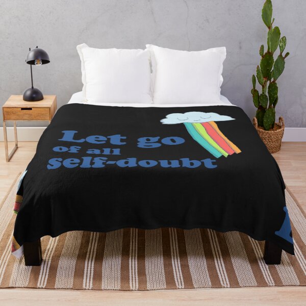 Item preview, Let go of all self-doubt and happy rainbow cloud designed and sold by Chubuter.
