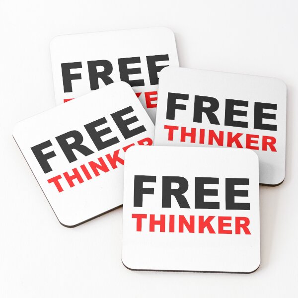 Item preview, Free thinker, Think For yourself Red and Black designed and sold by ArtOfRebellion.