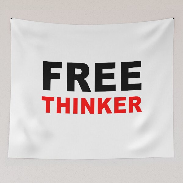 Item preview, Free thinker, Think For yourself Red and Black designed and sold by ArtOfRebellion.