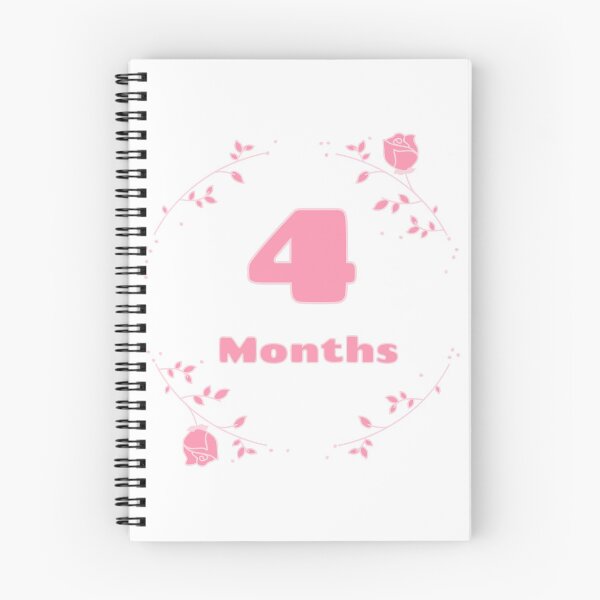Item preview, Floral baby monthly milestone 4 months designed and sold by sully-boutique.