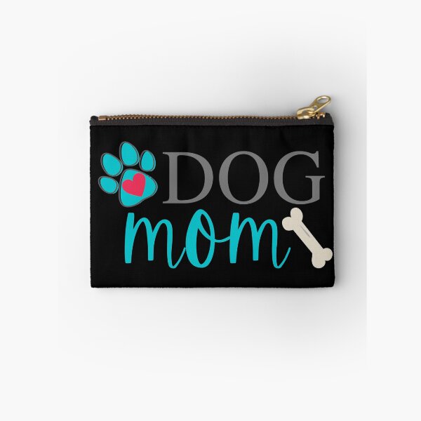 Item preview, Dog Mom - Dog Paw Print, Heart & Dog Bone - Aqua & Grey - by Boo-da-chay designed and sold by Boo-da-chay.