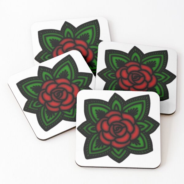 Item preview, Old School Rose Tattoo designed and sold by sirglennbo.