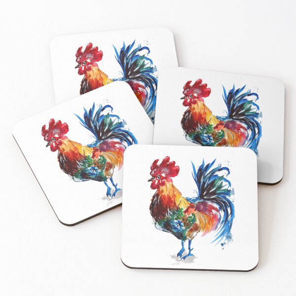 Item preview, Big Rooster Watercolor designed and sold by Sebastian Grafmann.