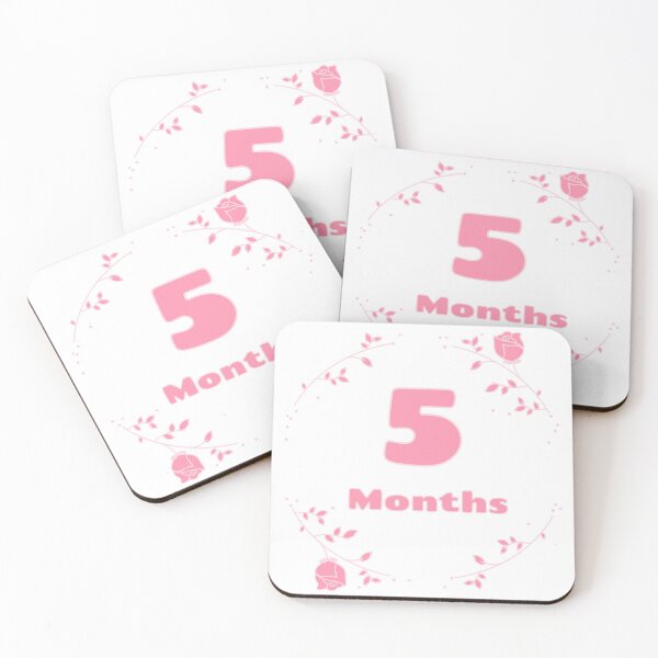 Item preview, Floral baby monthly milestone 5 months designed and sold by sully-boutique.