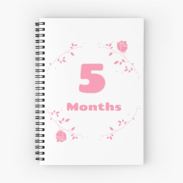 Item preview, Floral baby monthly milestone 5 months designed and sold by sully-boutique.