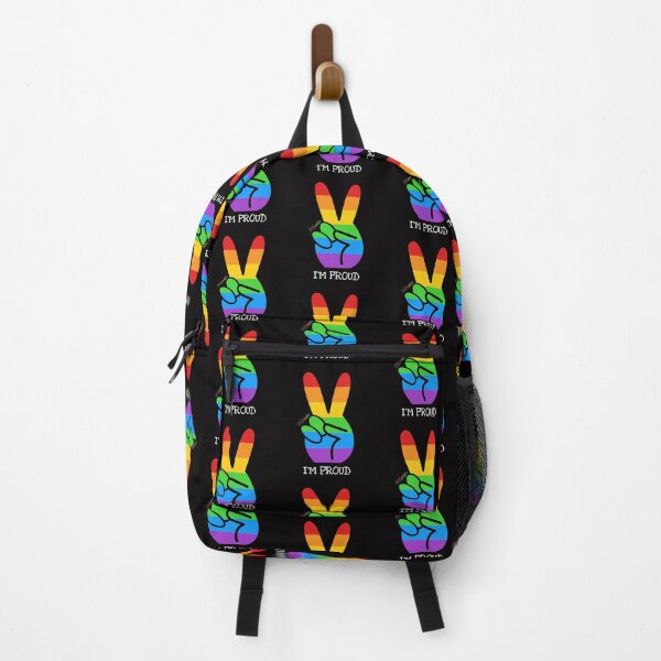 Item preview, ‘I’m proud’ rainbow peace hand designed and sold by RikkyTeesPride.