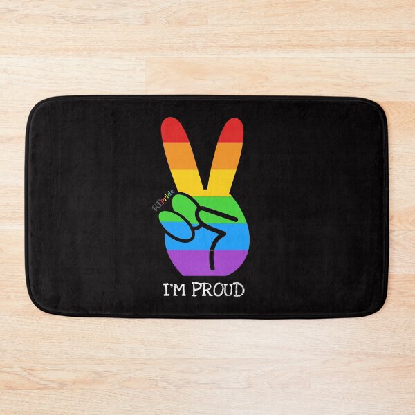 Item preview, ‘I’m proud’ rainbow peace hand designed and sold by RikkyTeesPride.