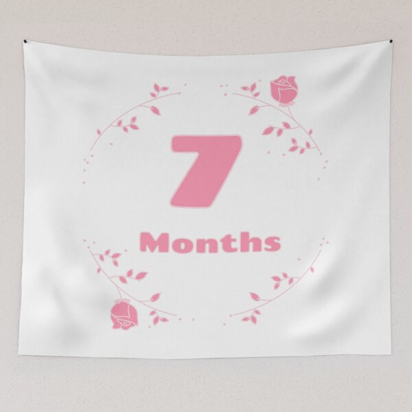 Item preview, Floral baby monthly milestone 7 months designed and sold by sully-boutique.