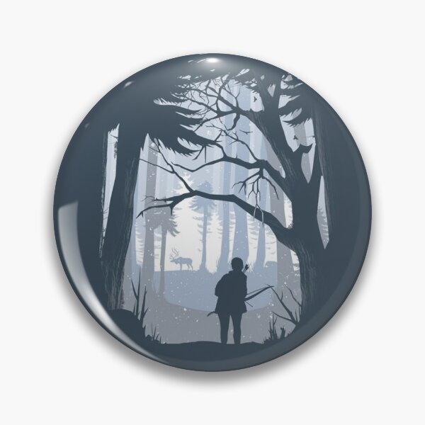 Item preview,  Illustration of an archer hunting deer in the heatless forest designed and sold by 42youbest.