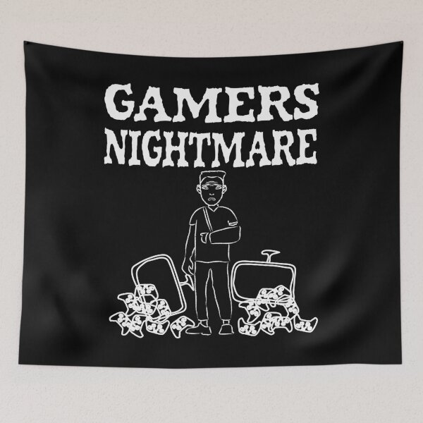 Item preview, Gamers Nightmare Funny Gamer Design designed and sold by FalkDania.