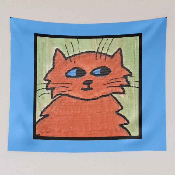 Item preview, Whimsical Cat Portrait #11 designed and sold by ErinBrieArt.