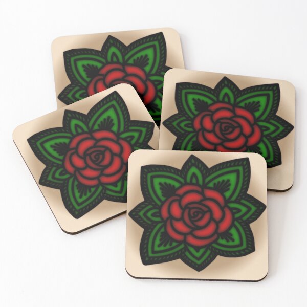 Item preview, Old School Rose Tattoo designed and sold by sirglennbo.