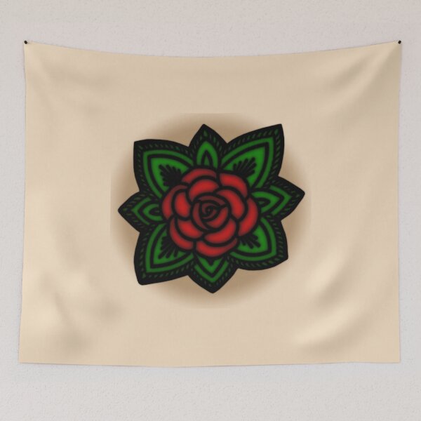 Item preview, Old School Rose Tattoo designed and sold by sirglennbo.