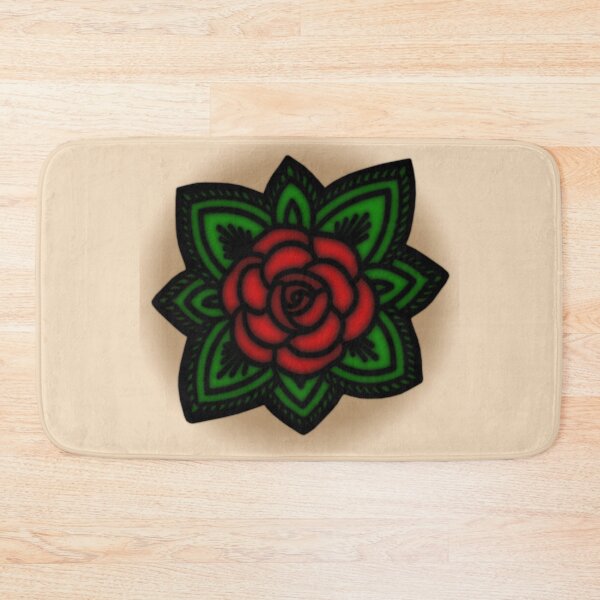 Item preview, Old School Rose Tattoo designed and sold by sirglennbo.