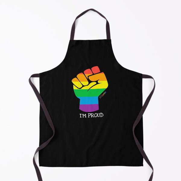 Item preview, ‘I’m proud’ rainbow black power fist designed and sold by RikkyTeesPride.
