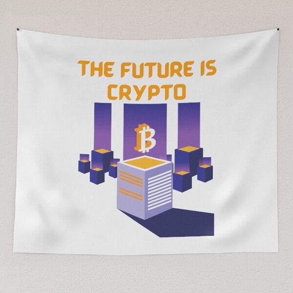 Item preview, The Future Is Crypto-White Background  designed and sold by Trendi61.