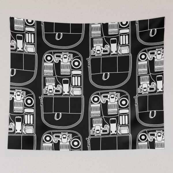 Item preview, Photo camera bag with camera gear top view. Vector illustration designed and sold by Familyshmot.