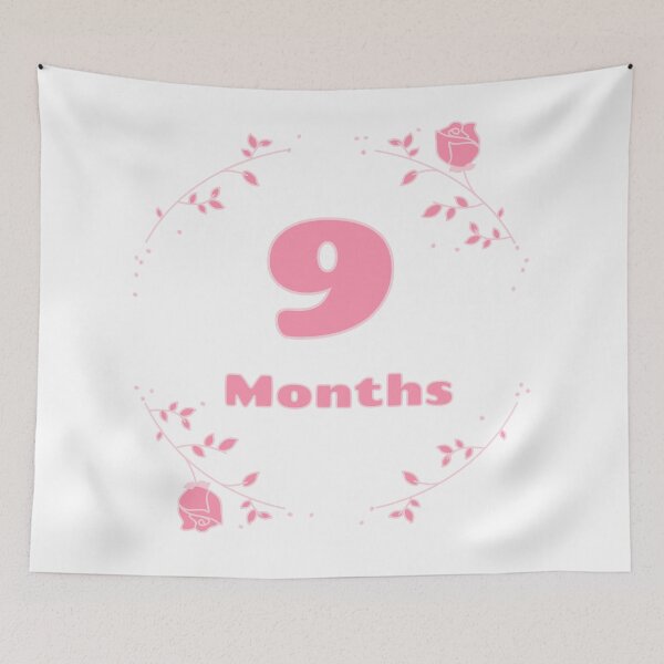 Item preview, Floral baby monthly milestone 9 months designed and sold by sully-boutique.