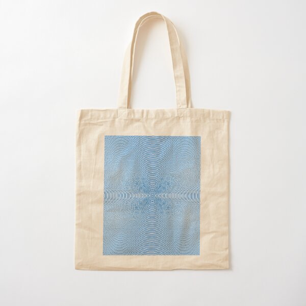 Blue Pattern Cotton Tote Bag