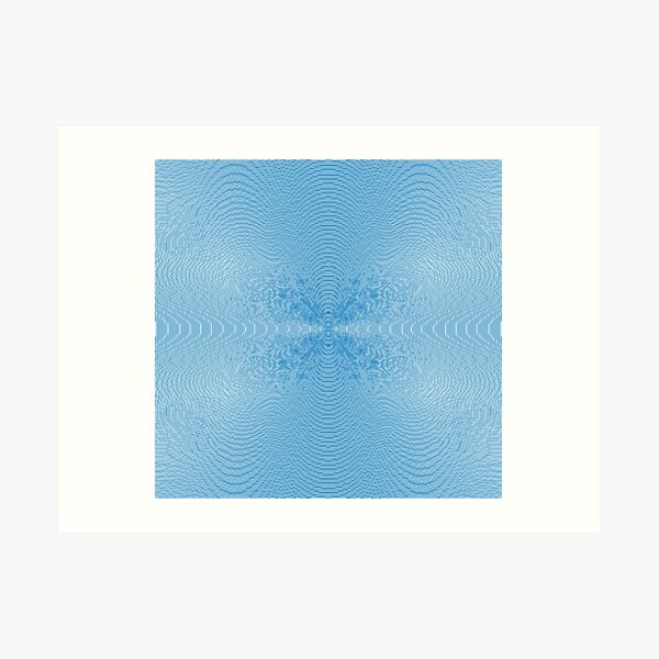 Blue Pattern Art Print