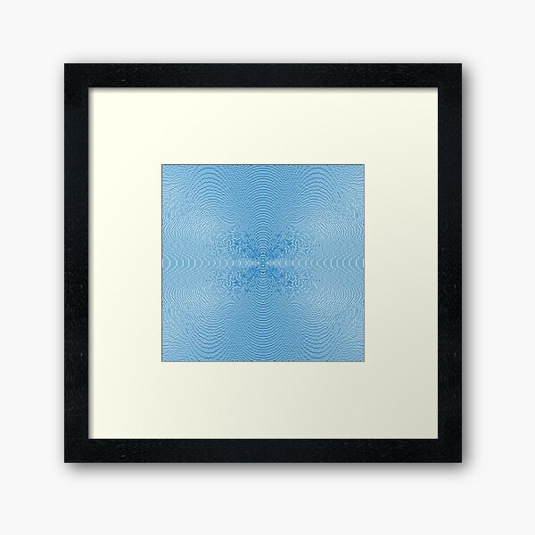 Blue Pattern Framed Art Print