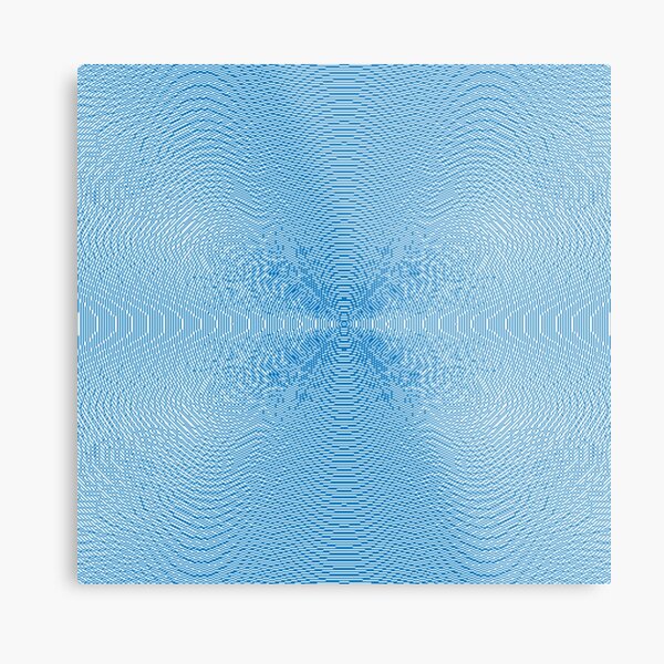 Blue Pattern Metal Print