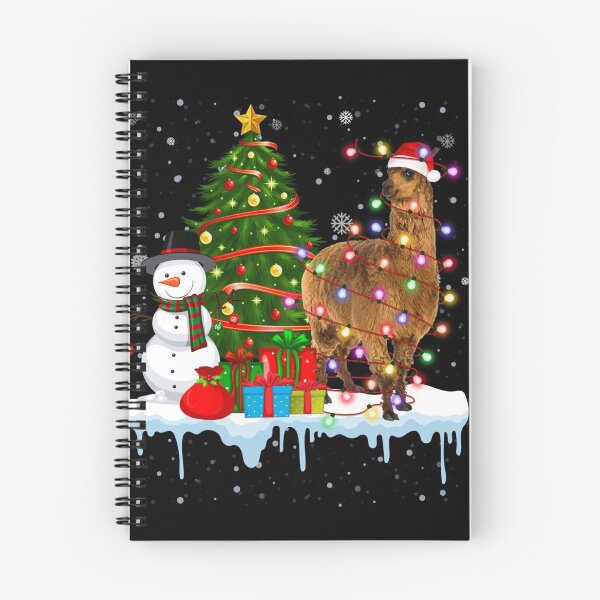 Item preview, Matching Alpaca Costume Santa Lights Hat In Snow Christmas designed and sold by Alex Cuttell.