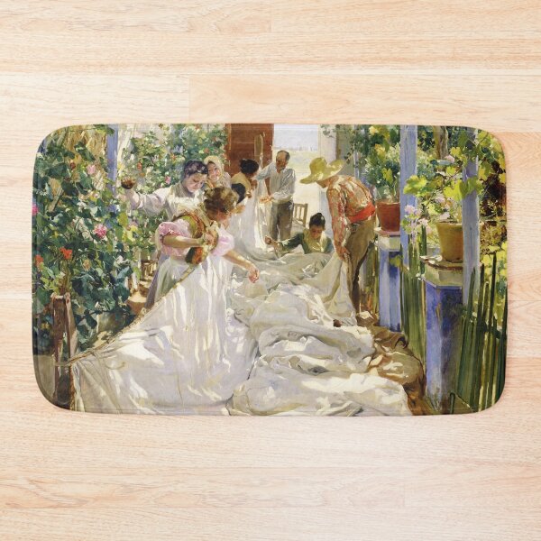Item preview, Joaquín Sorolla - Sewing the Sail designed and sold by Impressionist Masters.