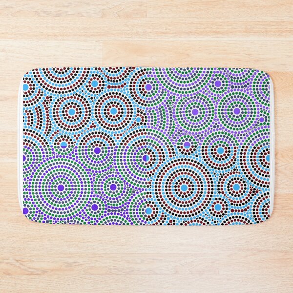 Item preview,  Geomatric Line Pattern Design Square Blue Purple designed and sold by kyds.