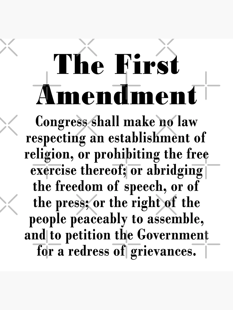 Freedom of Speech Framed Art Print, Americana Art, Freedom of Religion, Patriotic Art, First Amendment outlet