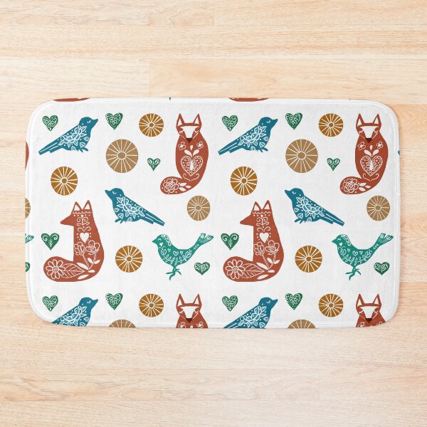 Item preview, Folkart Foxes and Birds  designed and sold by ESpencerArts.