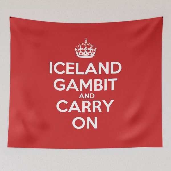 Item preview, Iceland Gambit and Carry On - Chess opening T-Shirt designed and sold by edygun.