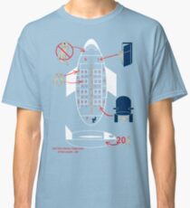 Otters on a plane Classic T-Shirt