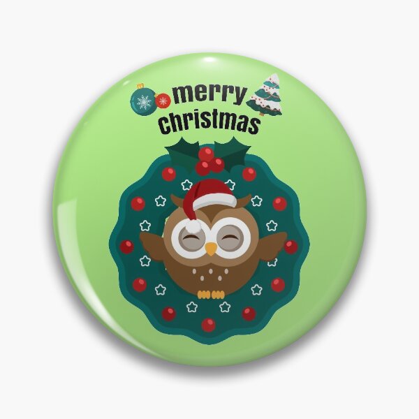Item preview, MERRY CHRISTMAS-CUTE OWL SANTA designed and sold by ildafdhome.